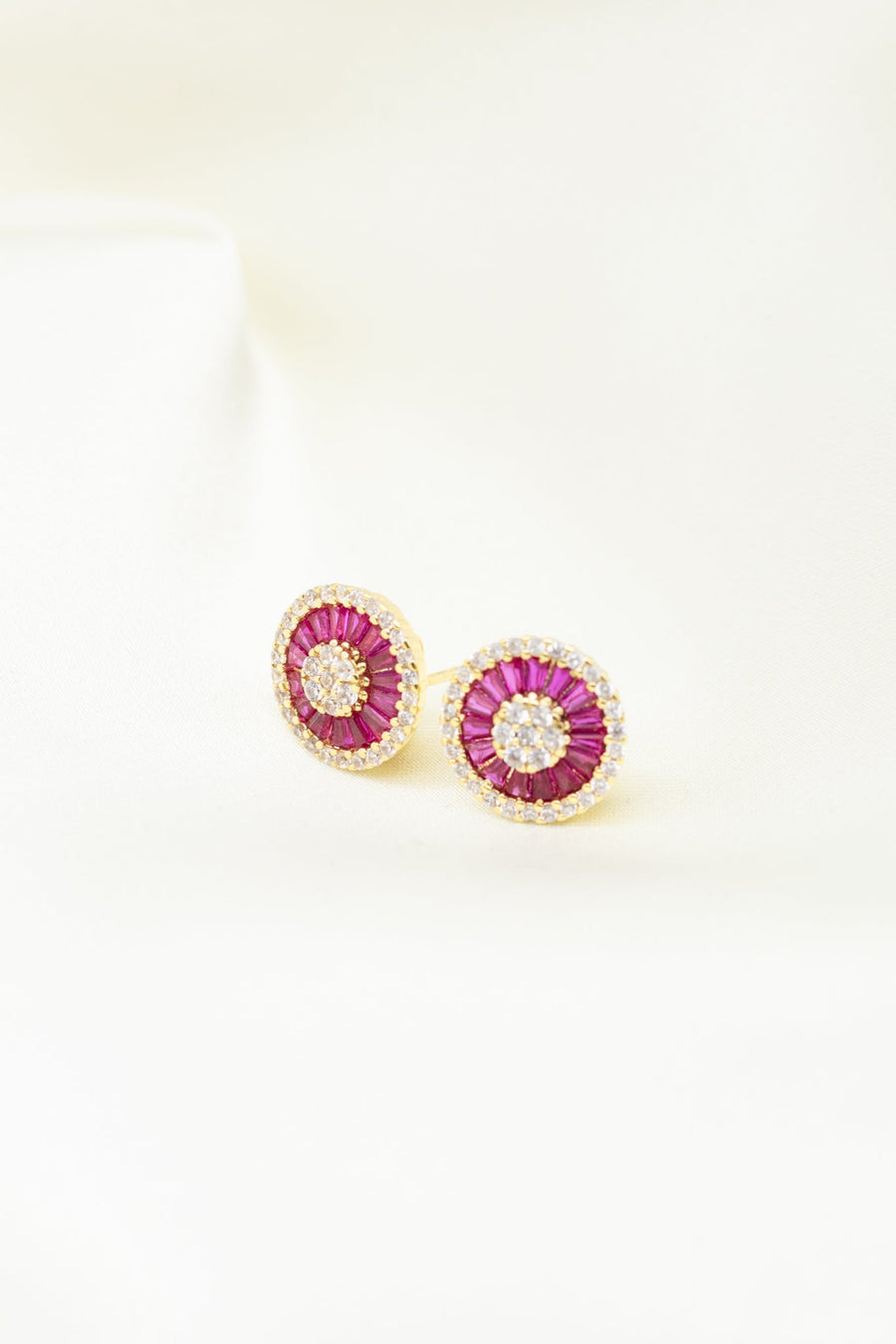 True Earrings Pink + Gold Earrings doroglobal.com 